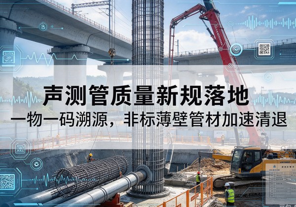 北塔声测管质量新规落地，一物一码溯源，非标薄壁管材加速清退